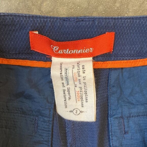 Anthropologie Size 2 Cartonnier navy Hi-Waisted Shorts - Picture 5 of 5